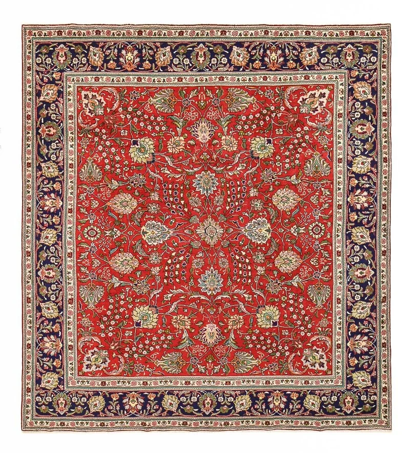 Täbriz Teppich 291x328cm - Perserteppich - rot