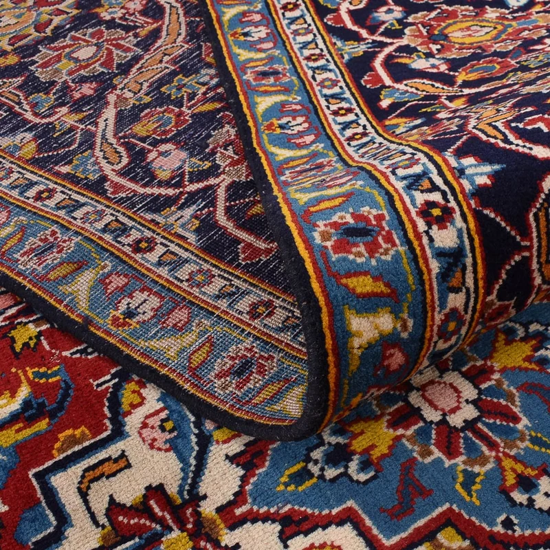 Keshan Teppich 292x381cm - Perserteppich - dunkelblau