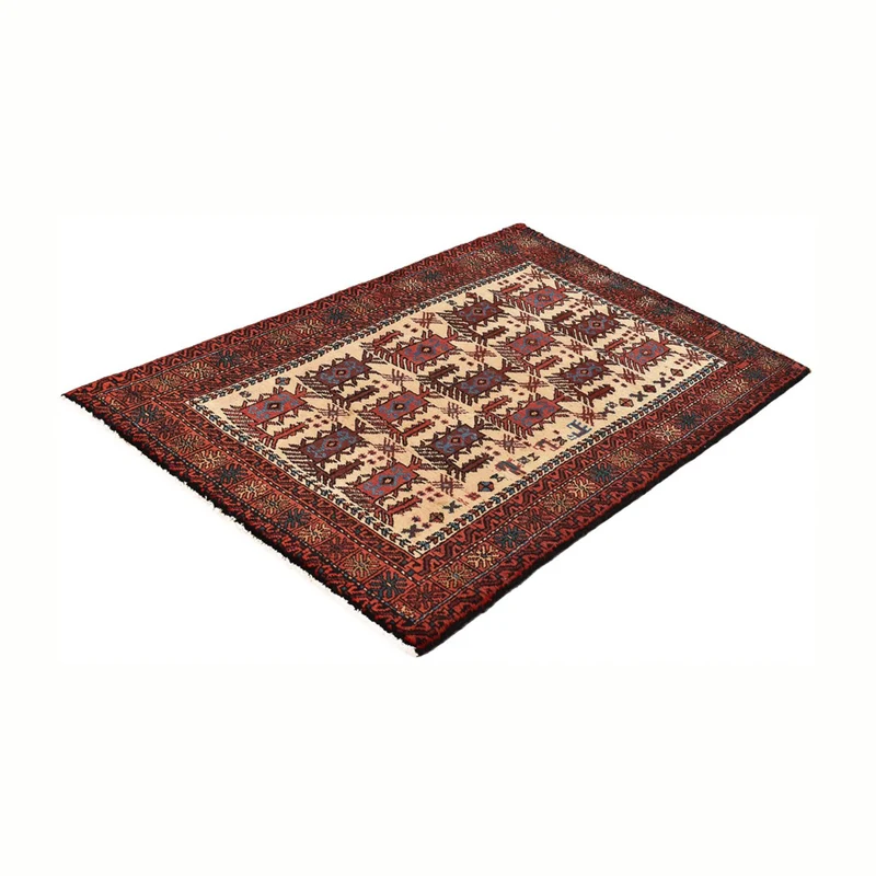 Belutsch Teppich 98x155cm - Orientteppich - beige