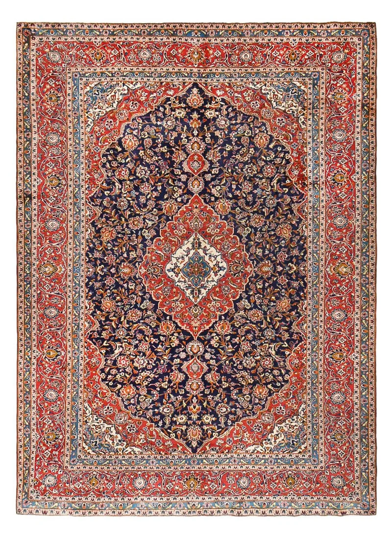 Keshan Teppich 289x396cm - Perserteppich - rost