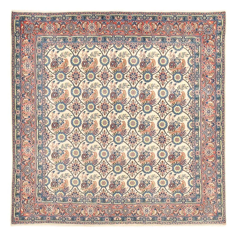 Keshan Teppich 195x192cm - Perserteppich - mehrfarbig
