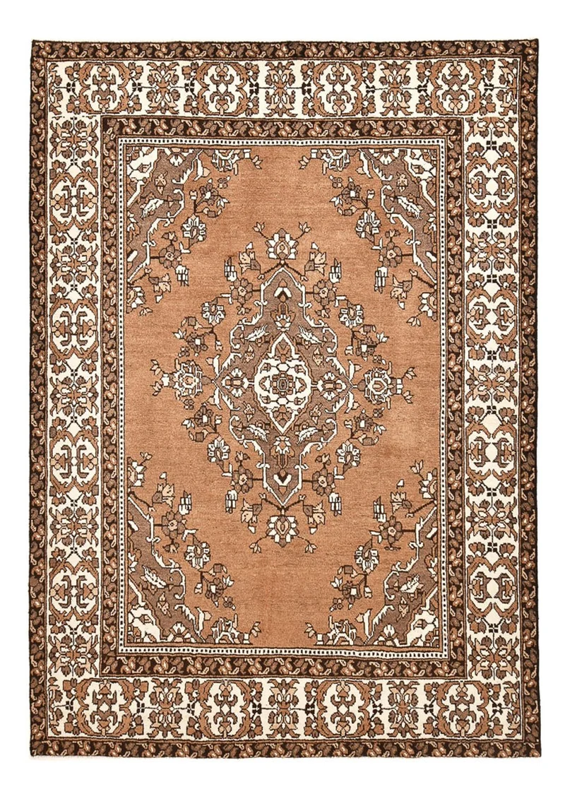 Mahal Teppich 207x291cm - Perserteppich - dunkelbeige