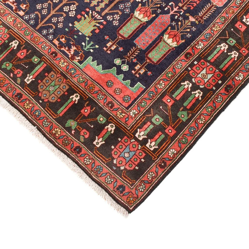 Hamadan Teppich 148x243cm - Perserteppich - hellrot