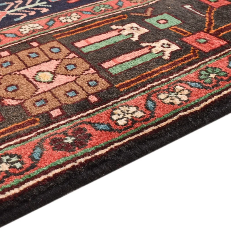 Hamadan Teppich 148x243cm - Perserteppich - hellrot