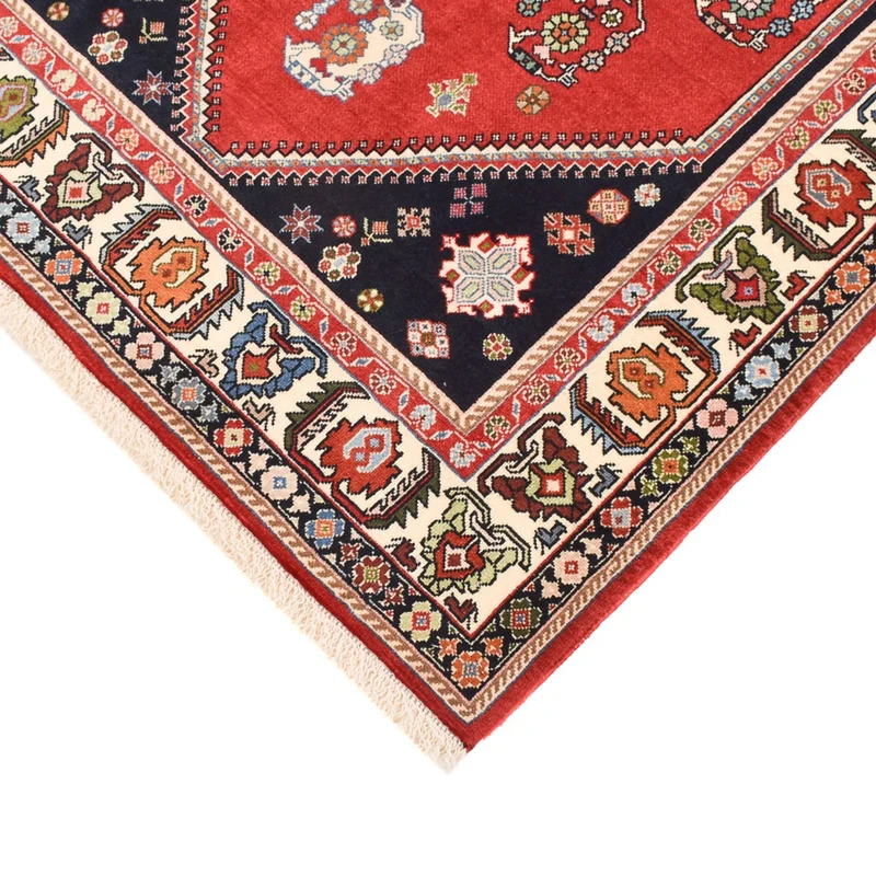 Kaschkuli Teppich 124x203cm - Perserteppich - rot