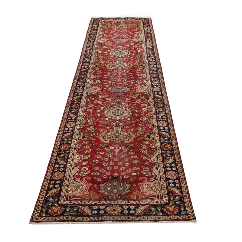 Täbriz Teppich 92x400cm - Perserteppich - rot