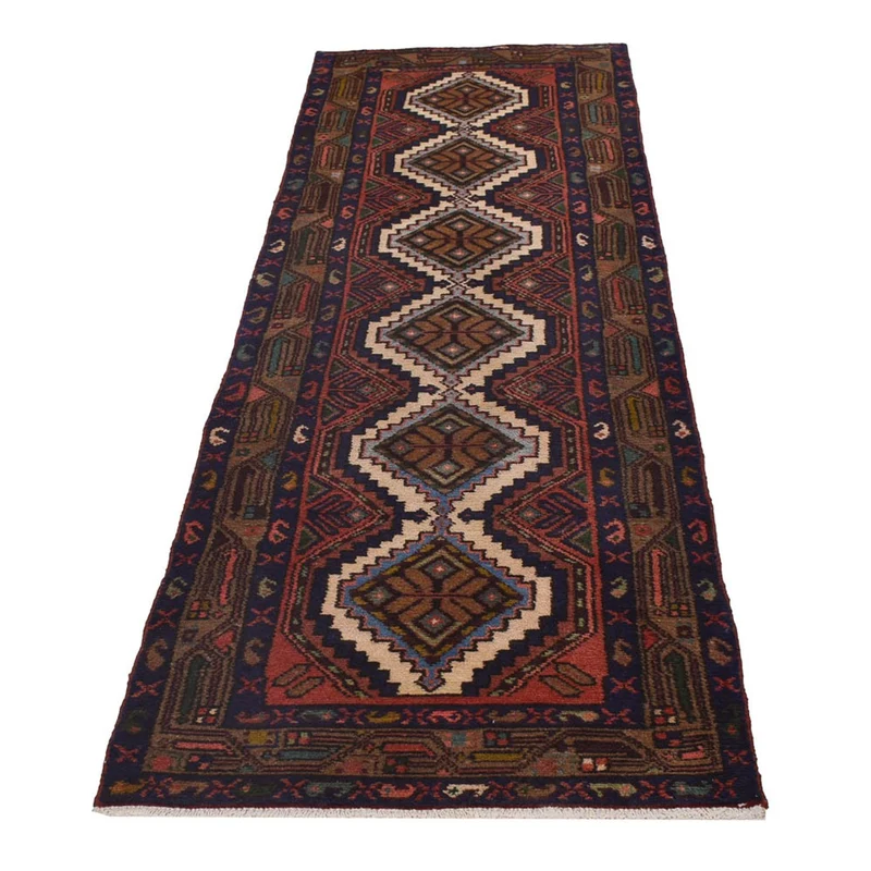 Hamadan Teppich 77x275cm - Perserteppich - rost