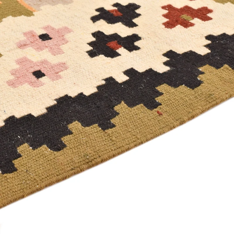 Kelim Fars Teppich 102x147cm - mehrfarbig