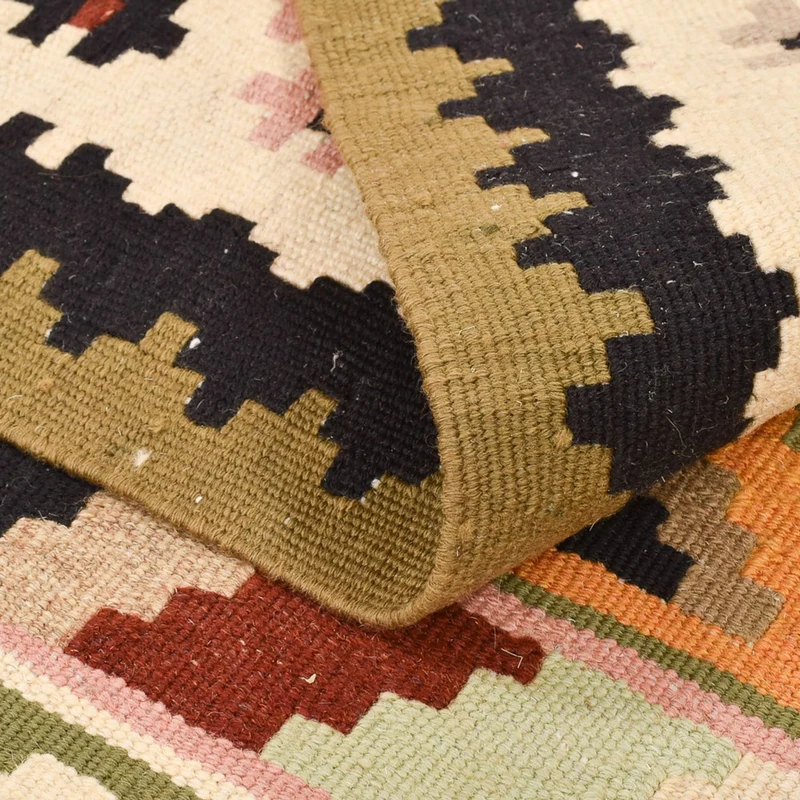 Kelim Fars Teppich 102x147cm - mehrfarbig