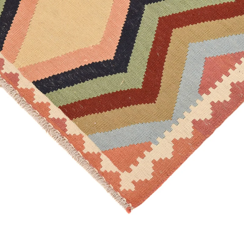 Kelim Fars Teppich 94x145cm - mehrfarbig