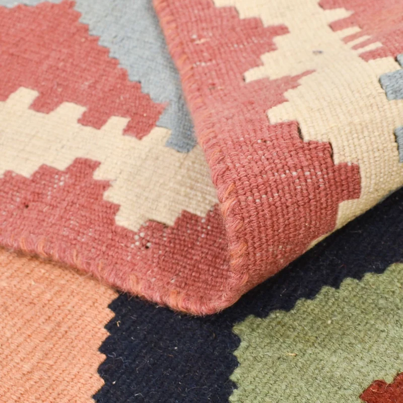 Kelim Fars Teppich 94x145cm - mehrfarbig
