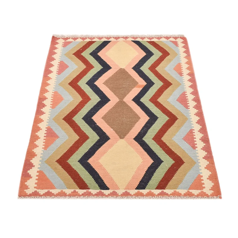 Kelim Fars Teppich 94x145cm - mehrfarbig