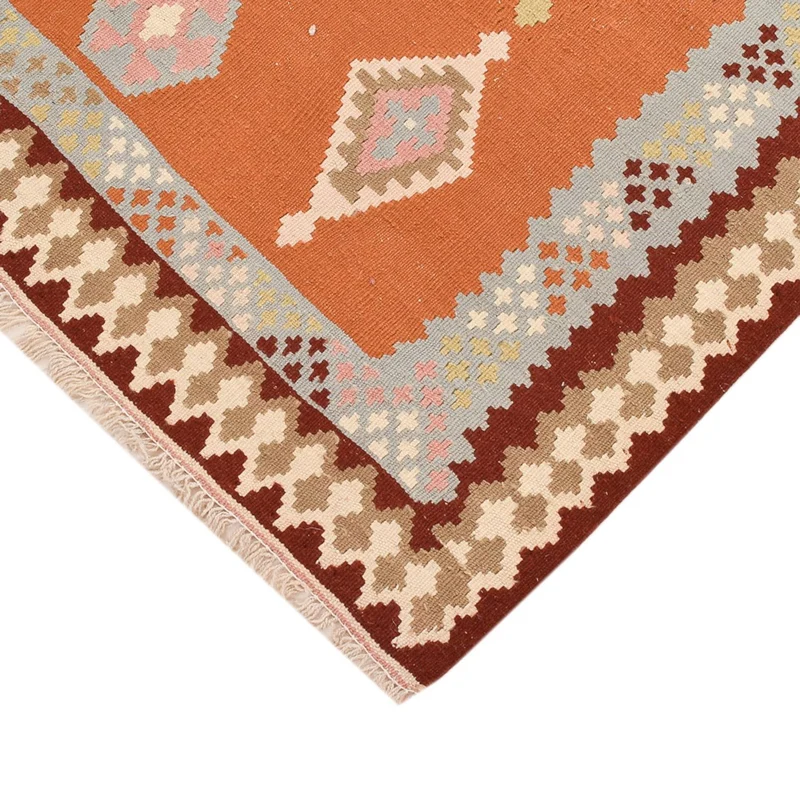 Kelim Fars Teppich 106x146cm - mehrfarbig
