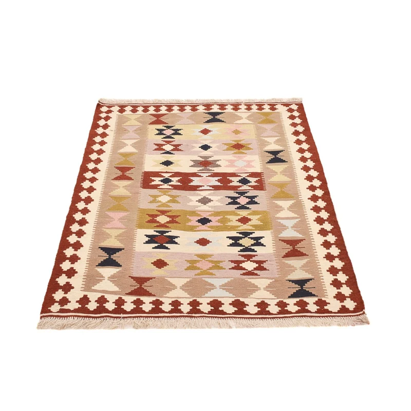 Kelim Fars Teppich 111x148cm - mehrfarbig