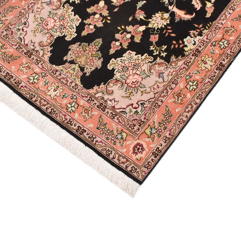 Täbriz - 60 Raj Teppich 80x210cm - Perserteppich - dunkelblau