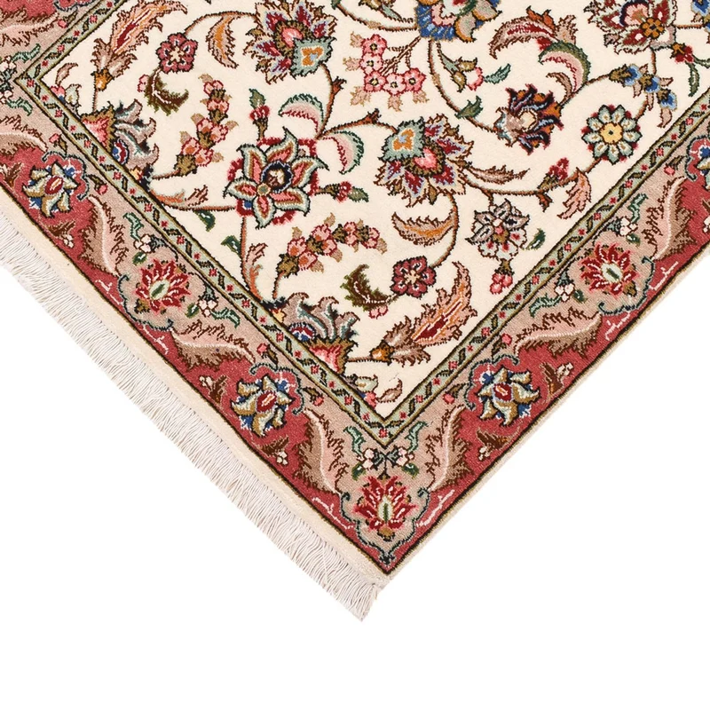Täbriz - 50 Raj Teppich 68x301cm - Perserteppich - beige