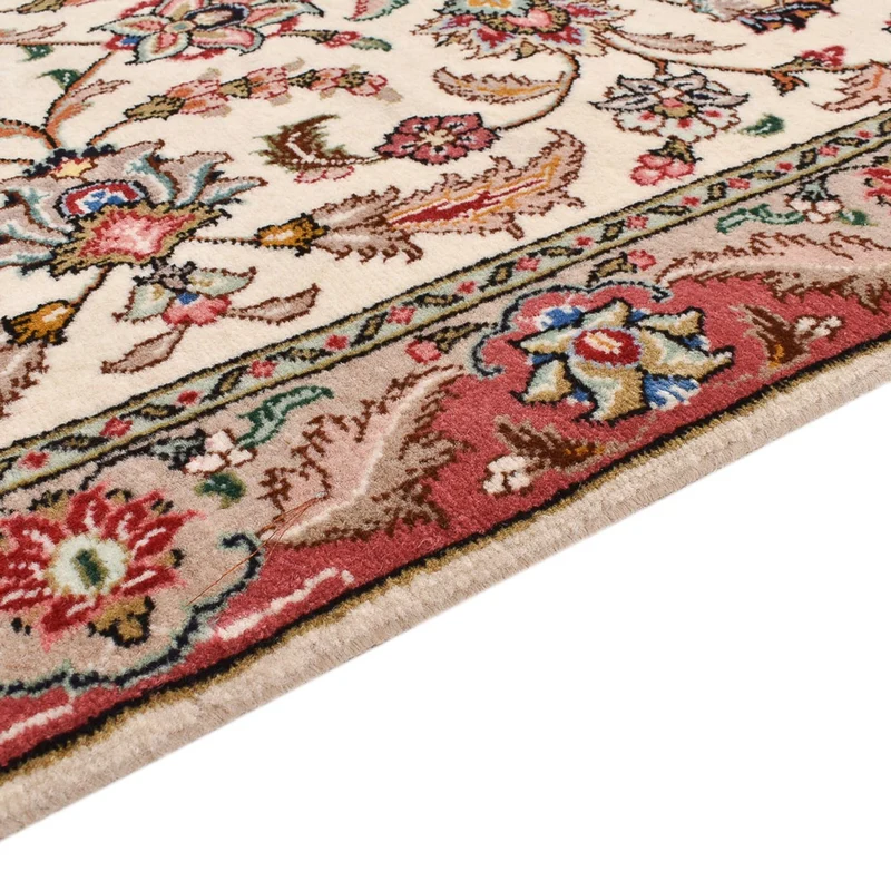 Täbriz - 50 Raj Teppich 68x301cm - Perserteppich - beige