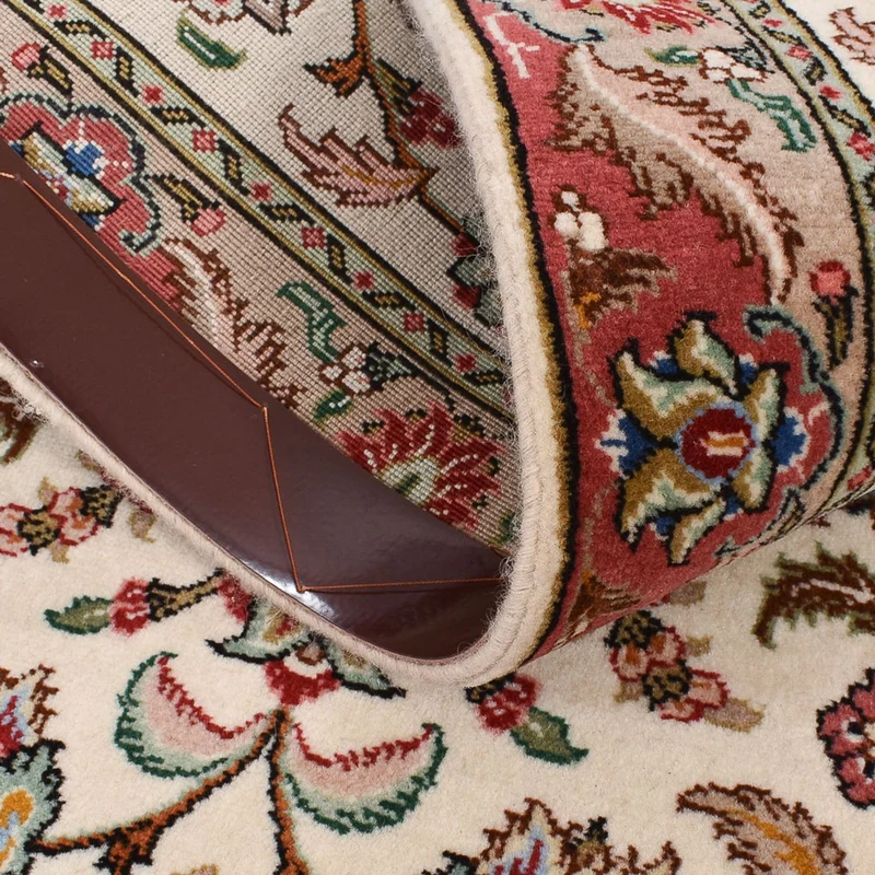 Täbriz - 50 Raj Teppich 68x301cm - Perserteppich - beige
