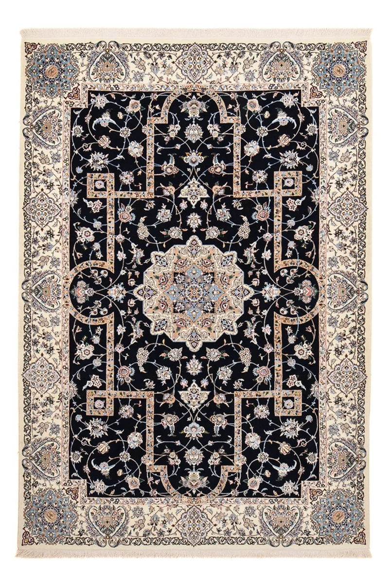 Nain - 6La Teppich 207x308cm - Perserteppich - dunkelblau
