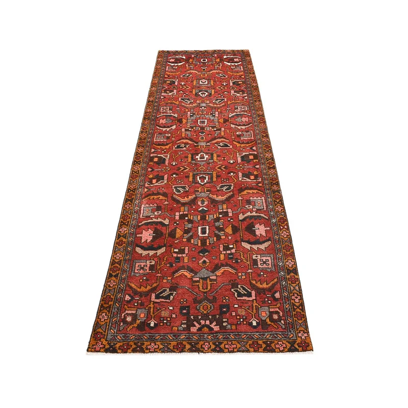 Hamadan Teppich 92x322cm - Perserteppich - terrakotta