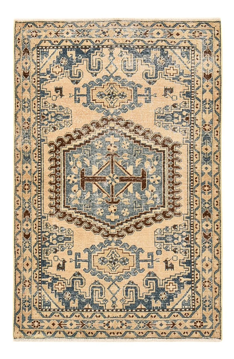 Vintage Teppich 103x160cm - mehrfarbig
