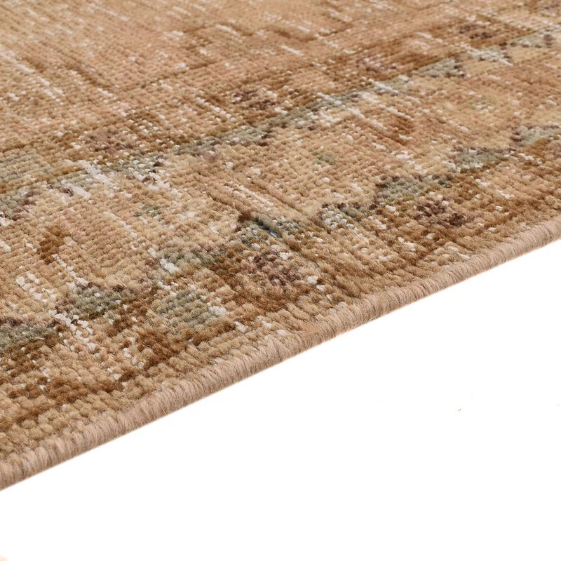 Vintage Teppich 107x158cm - dunkelbeige