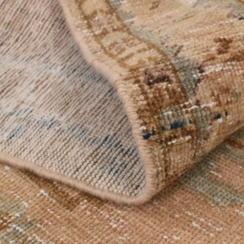 Vintage Teppich 107x158cm - dunkelbeige