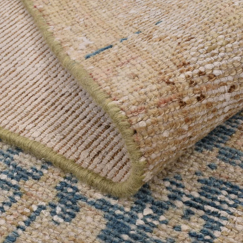 Vintage Teppich 108x148cm - blau