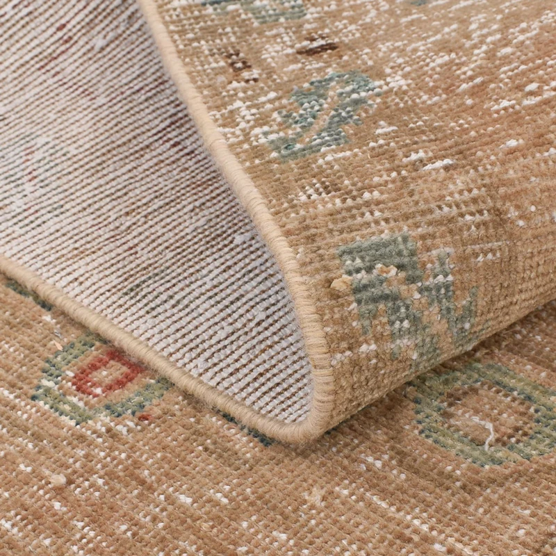 Vintage Teppich 103x152cm - dunkelbeige