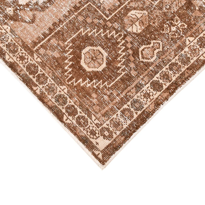 Vintage Teppich 122x175cm - dunkelbeige