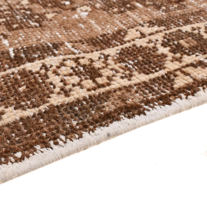 Vintage Teppich 122x175cm - dunkelbeige