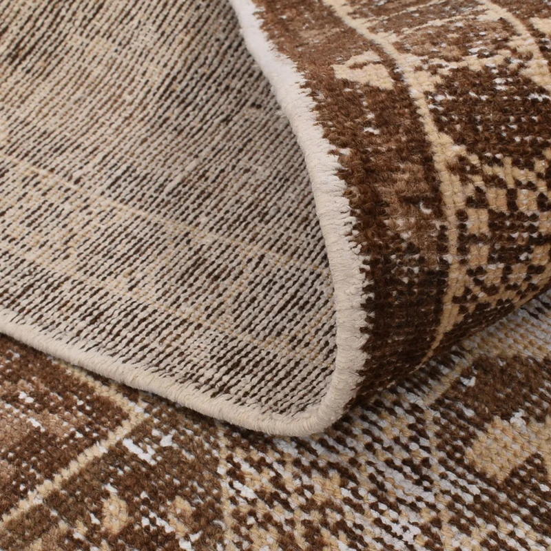 Vintage Teppich 122x175cm - dunkelbeige