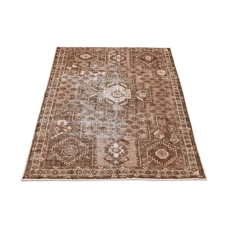 Vintage Teppich 122x175cm - dunkelbeige