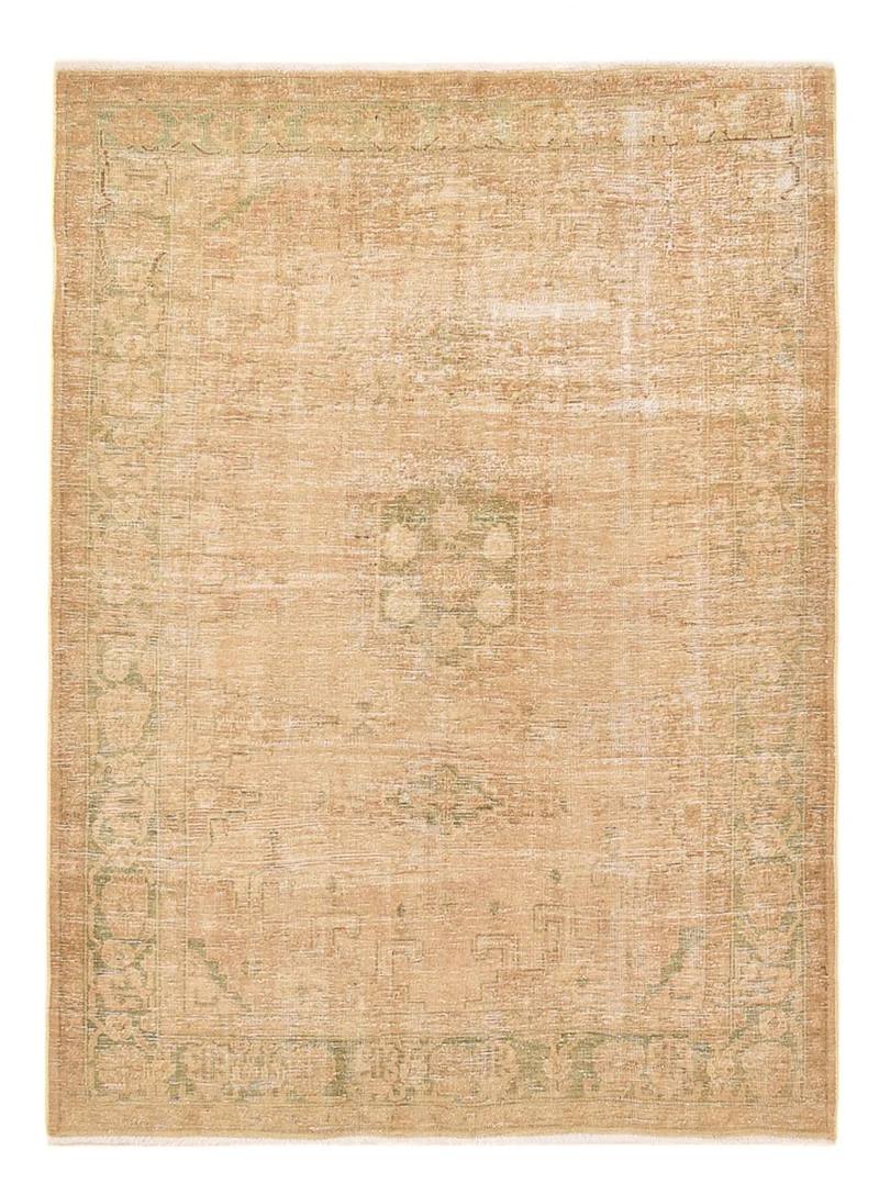 Vintage Teppich 145x206cm - dunkelbeige