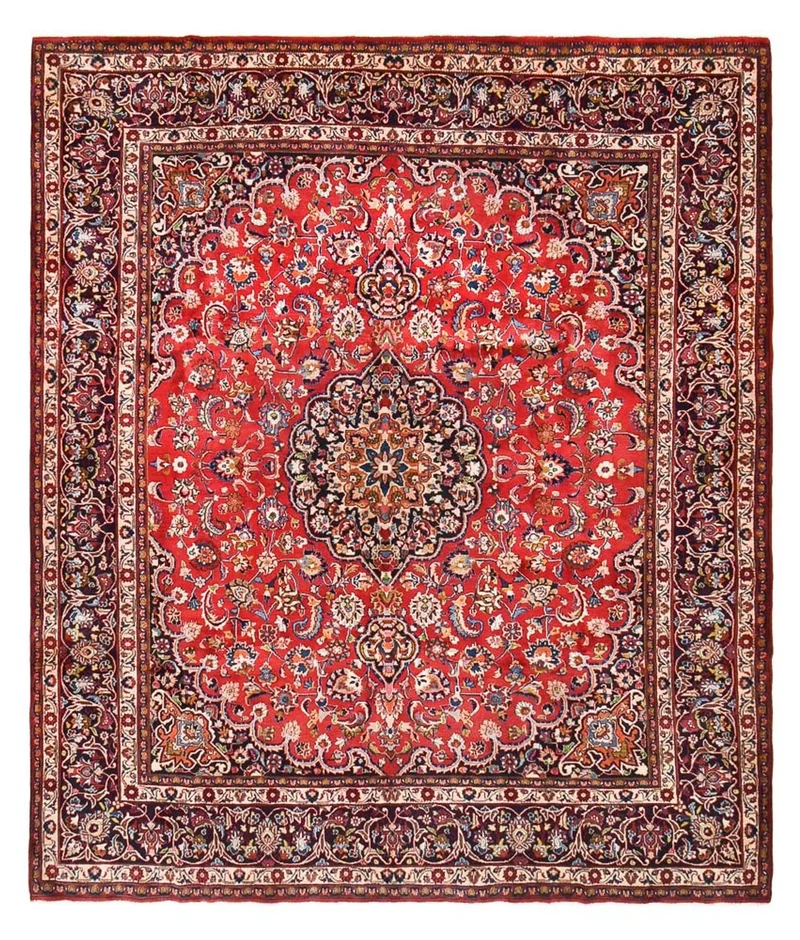 Maschad Teppich 294x341cm - Perserteppich - rot