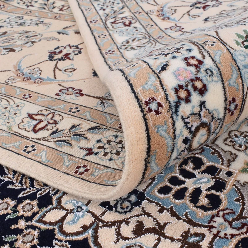 Perserteppich - Nain - Premium - 254 x 306 cm - dunkelblau