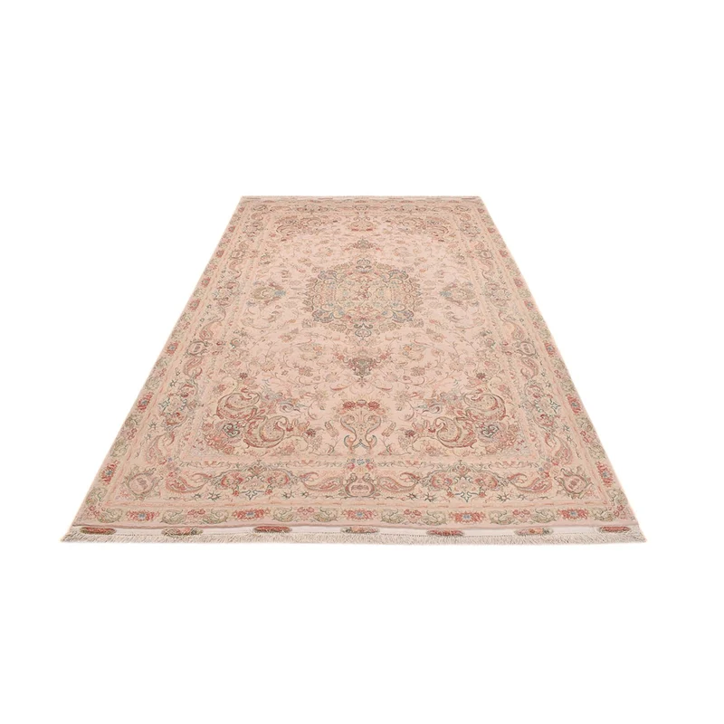Täbriz - 50 Raj Teppich 200x314cm - Perserteppich - hellbeige