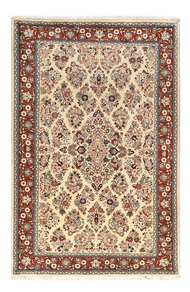 Sarough Teppich 134x208cm - Perserteppich - creme