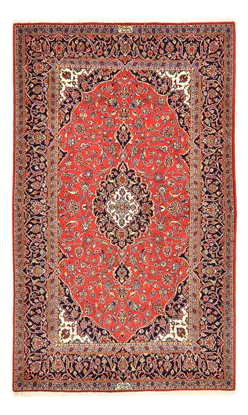 Keshan Teppich 142x228cm - Perserteppich - rot