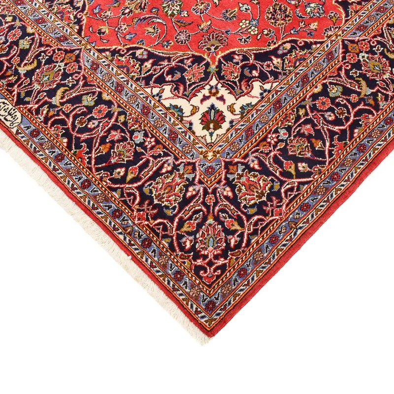 Keshan Teppich 142x228cm - Perserteppich - rot