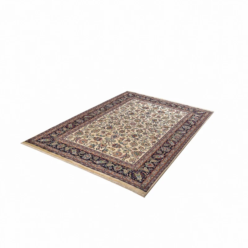 Maschad Teppich 190x284cm - Perserteppich - hellbeige