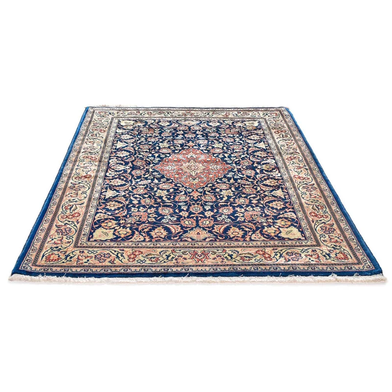 Sarough Teppich 145x208cm - Perserteppich - dunkelblau