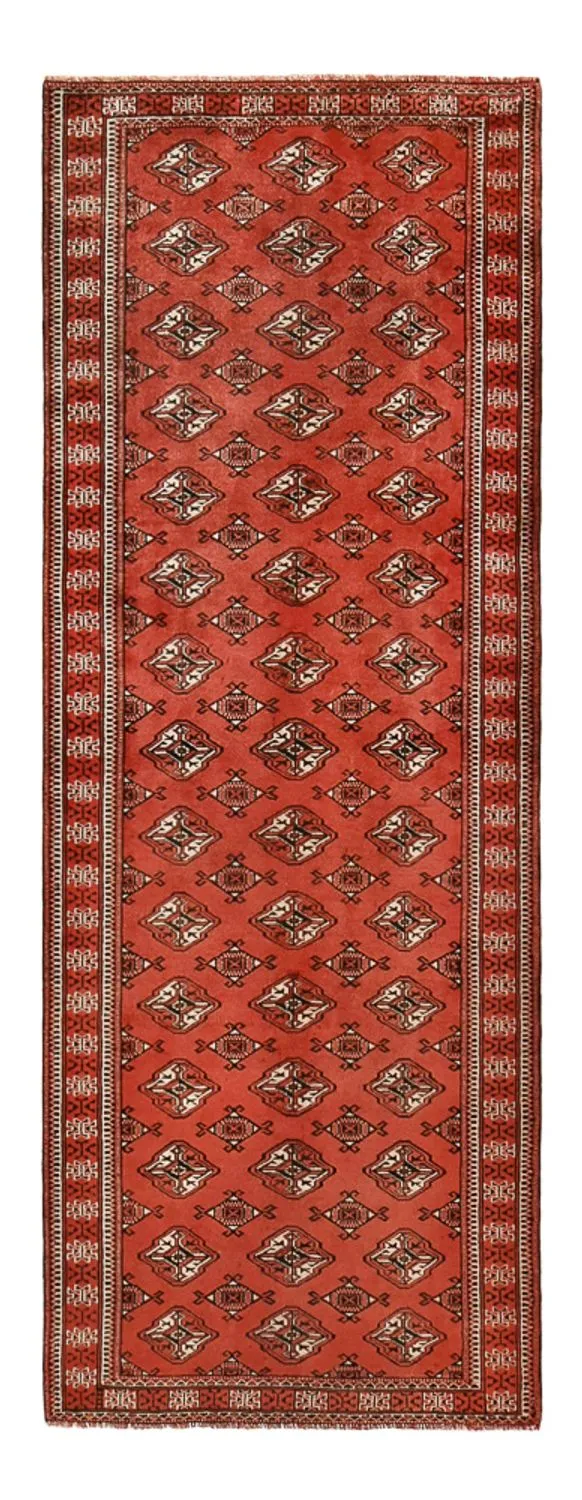 Turkaman Teppich 97x266cm - Orientteppich - rot