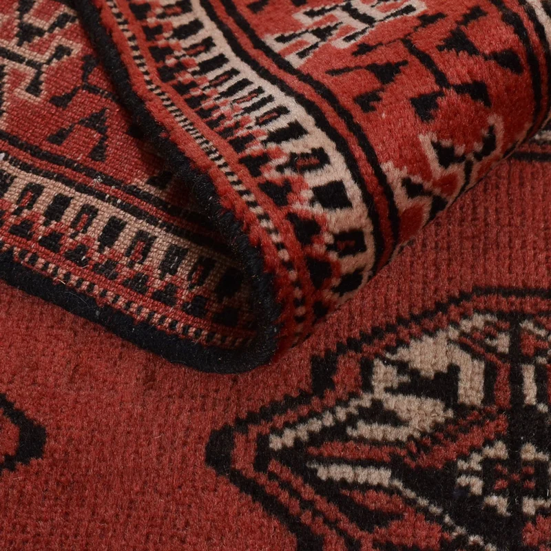 Turkaman Teppich 97x266cm - Orientteppich - rot