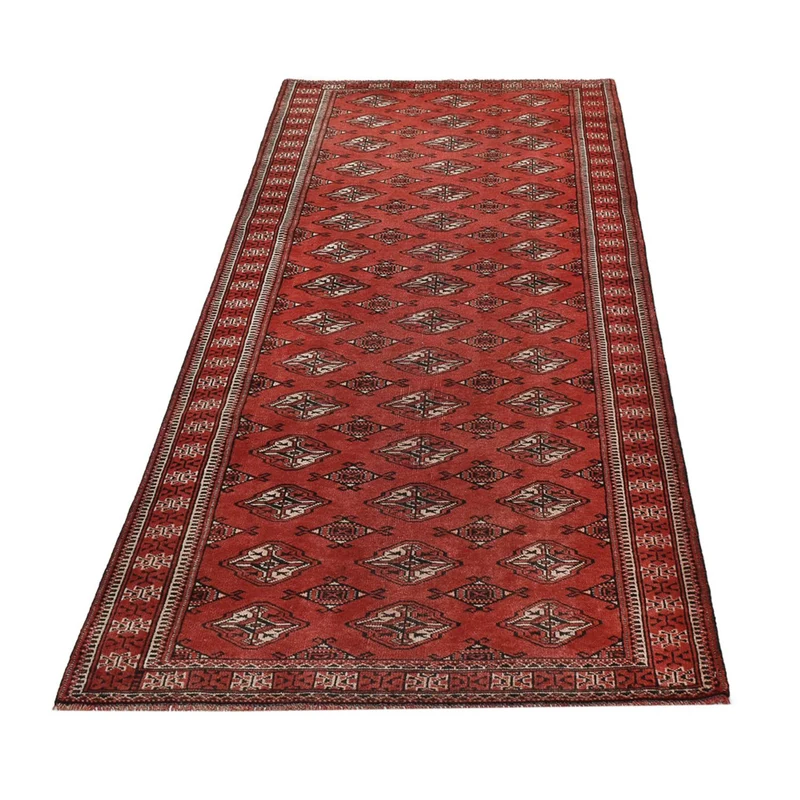 Turkaman Teppich 97x266cm - Orientteppich - rot