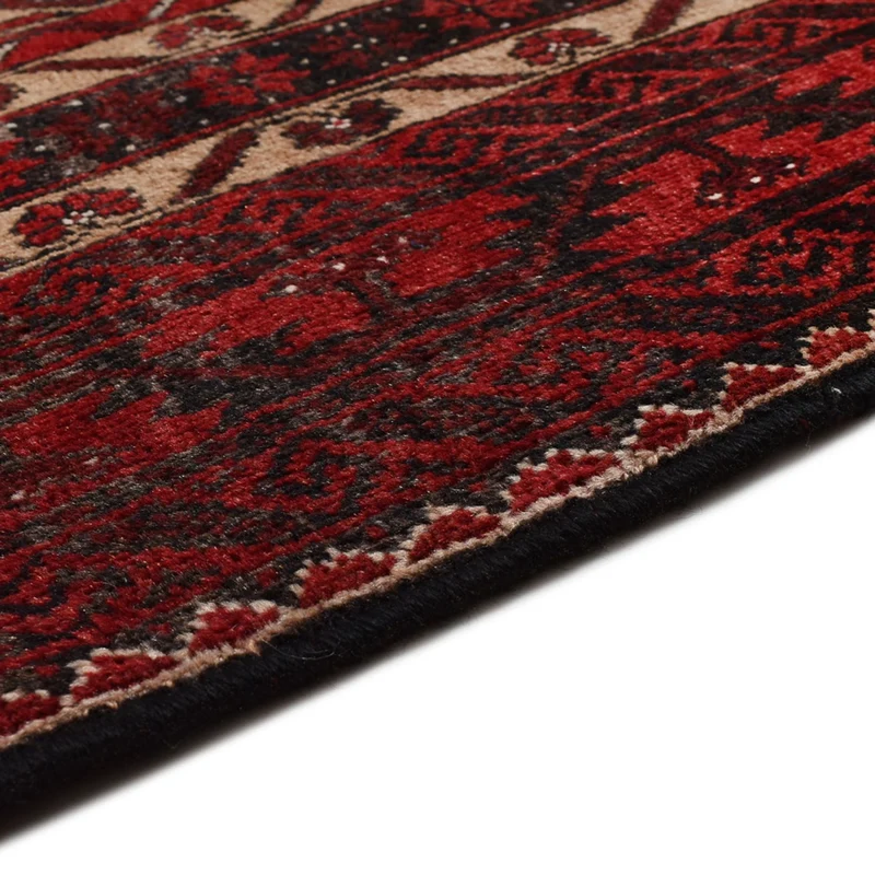 Belutsch Teppich 96x196cm - Orientteppich - dunkelrot