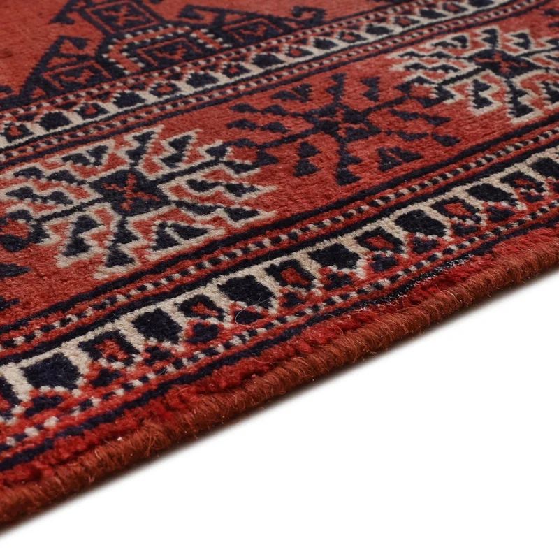 Turkaman Teppich 96x333cm - Orientteppich - rot