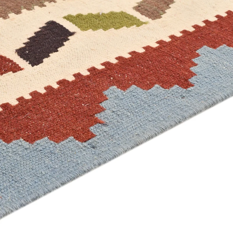 Kelim Fars Teppich 104x147cm - mehrfarbig