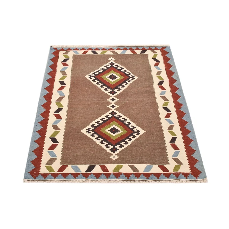 Kelim Fars Teppich 104x147cm - mehrfarbig