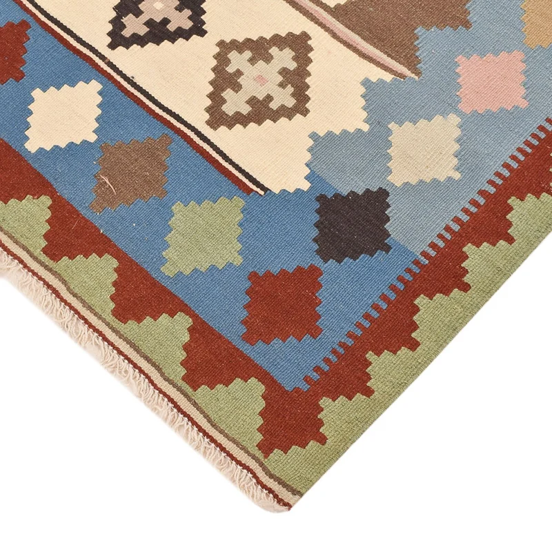 Kelim Fars Teppich 102x144cm - mehrfarbig